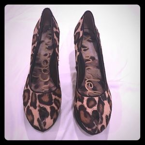 Sam Edelman Women's Leopard Heels, Size 6.5