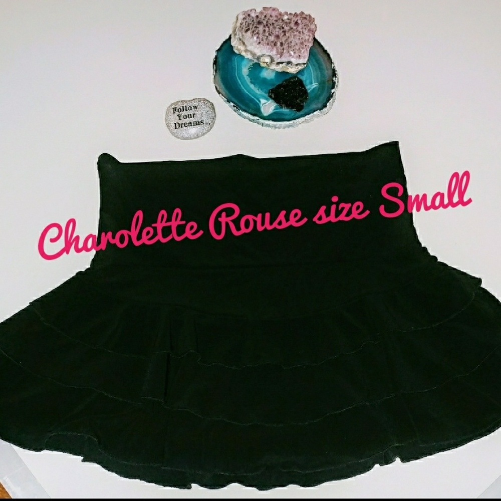 CR Ruffled Layer mini flare skirt 90poly/10spandex