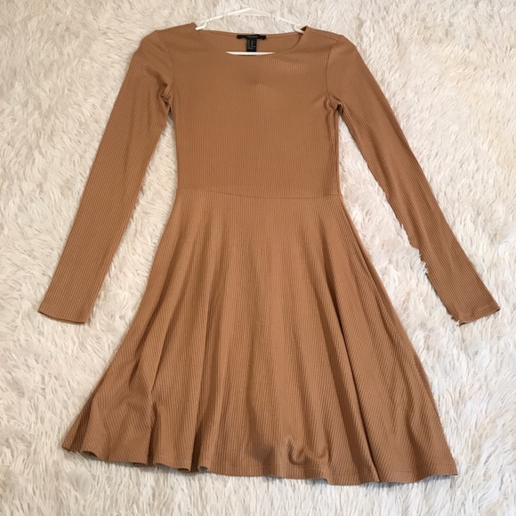 Camel colored short length dress - Picture 1 of 2