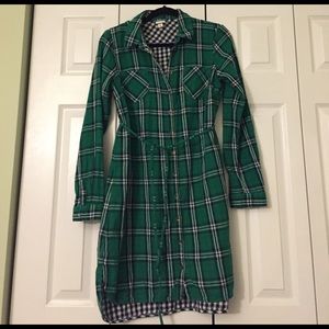 Plaid Shirt Dress