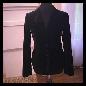 Black suede blazer