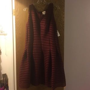 Size 16 Ashley Graham maroon dress