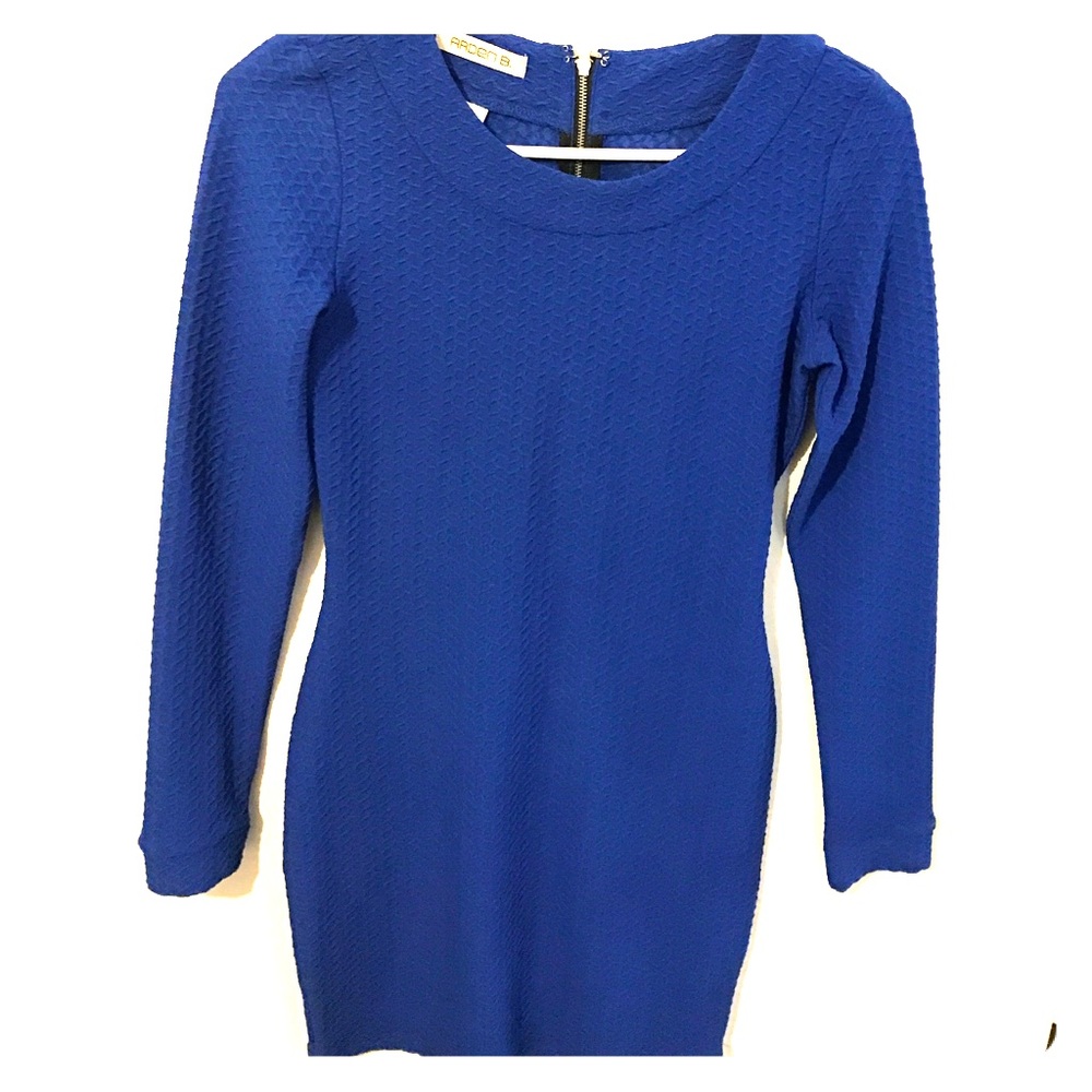 Long sleeve body con dress