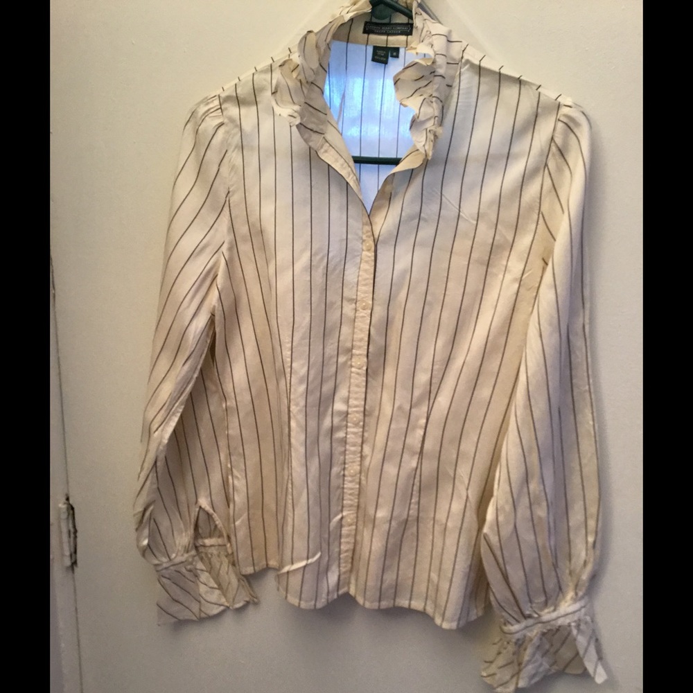 Silk Button Down Shirt - image 1