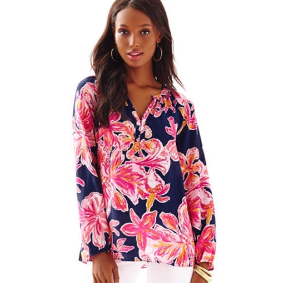 Lilly Pulitzer Elsie Top - Picture 1 of 4