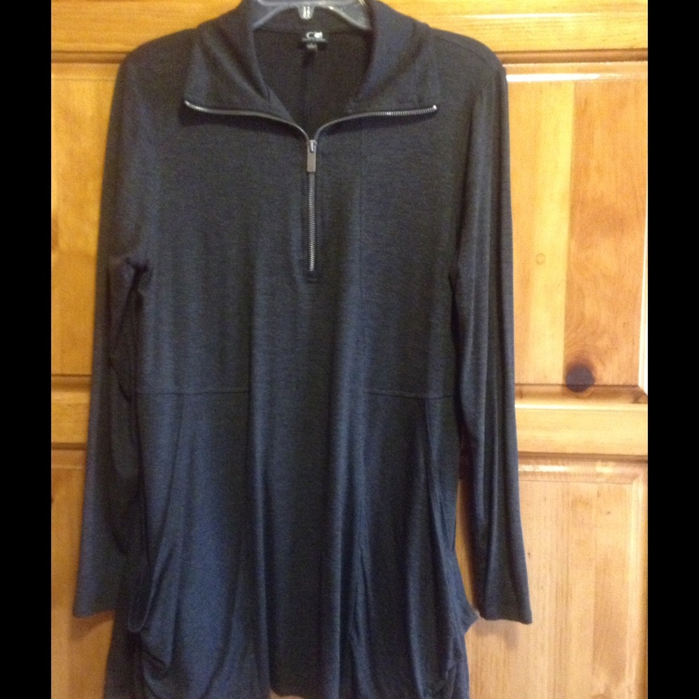 Grey Cable & Gauge Tunic top