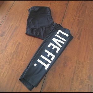 Live Fit. Apparel workout leggings