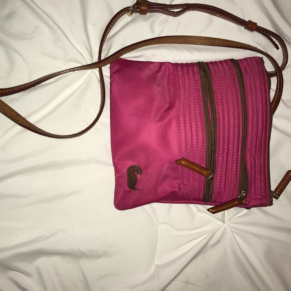 Dooney and Bourke pink, cross body, purse