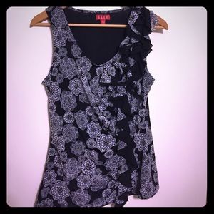 Beautiful black and grey/silver top