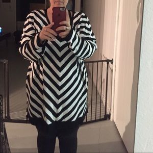 Plus size Lane Bryant striped sweater