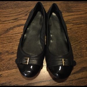 Cole Haan Leather Buckle Flats