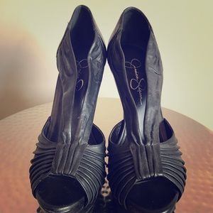 Black Jessica Simpson Platform Heels