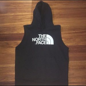 Men's North Face Sleeveless Pullover Hoodie