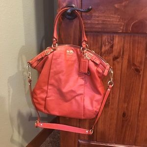Beautiful, Salmon Coach Handbag