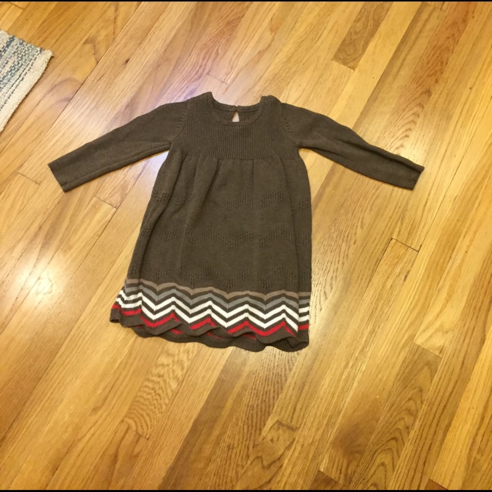 Tea Brand Brown long sleeved sweater dress