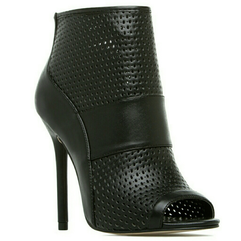 New open toe black booties SOLD