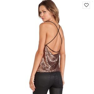 NWT - WYLDR - Wise Up Cami Top - Rose Gold