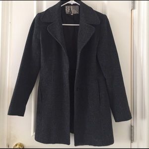 Gray wool coat