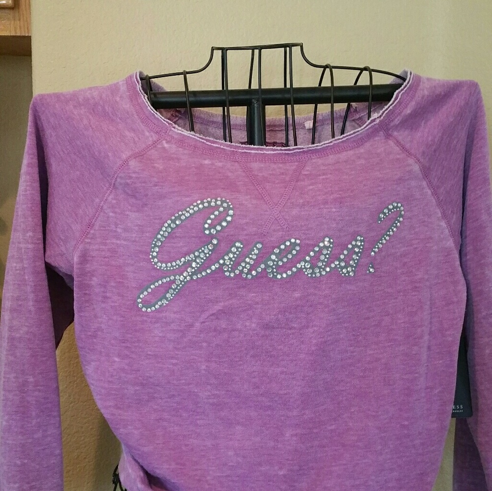 Off the shoulder light weight Sweat shirt