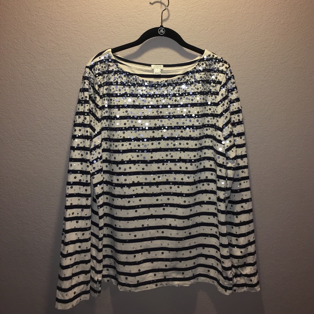 J.Crew XL sequin top