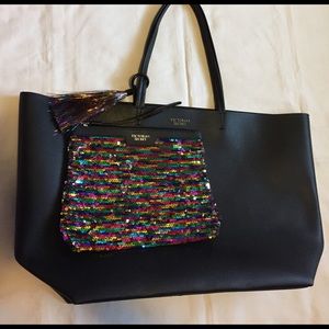 Victoria's Secret Tote and Sequined Mini Bag