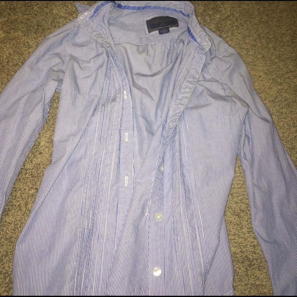 American Eagle fancy striped top