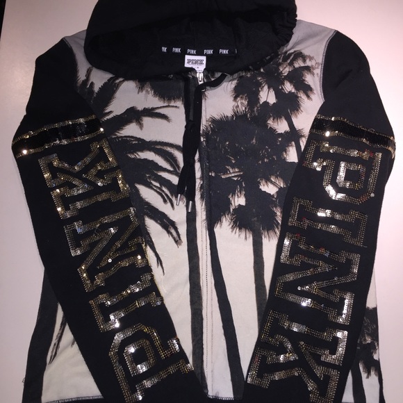 Sold On Ⓜ️ Victoria Secret Palm Bling Sweatshirt - Picture 5 of 5