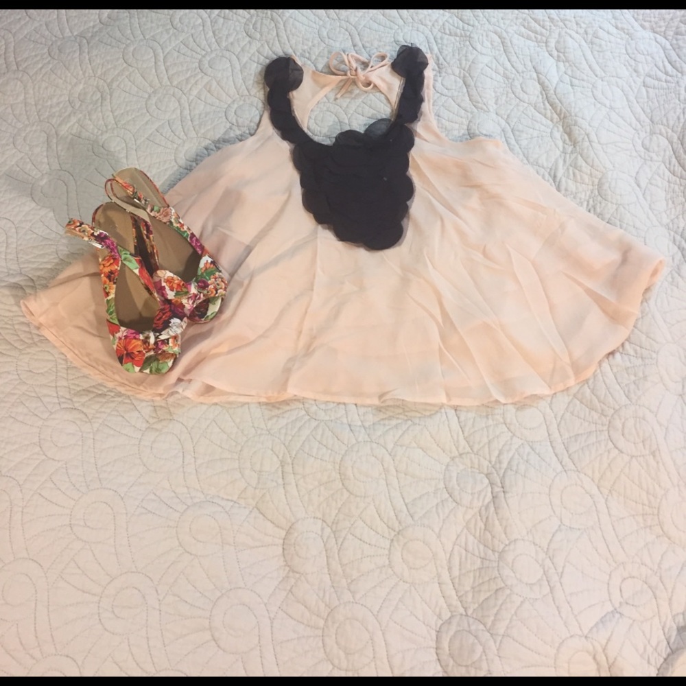 Pink and plum tank top