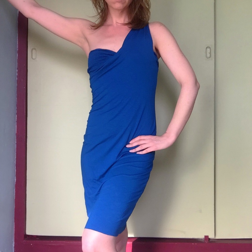 Indah one shoulder bandeau dress