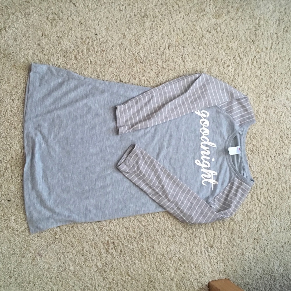 Half Long sleeve pajama dress !