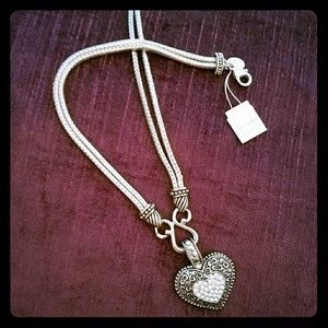 Lia Sophia silver plated rope necklace - NWT
