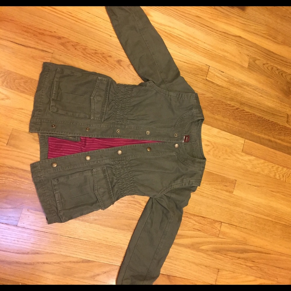 Olive green denim Tea jacket