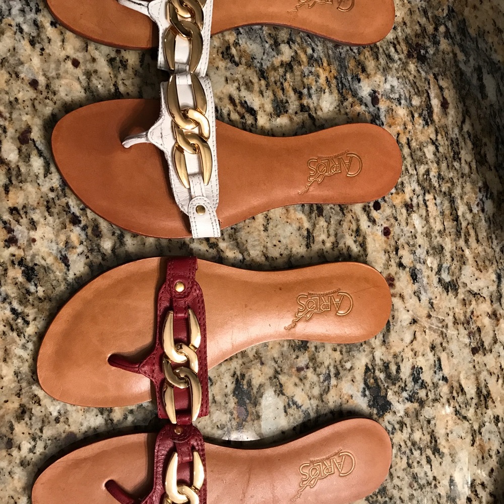 Carlos Santana sandals set of two