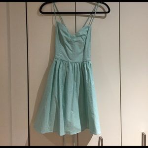 NWOT American Apparel turquoise dress, sz small
