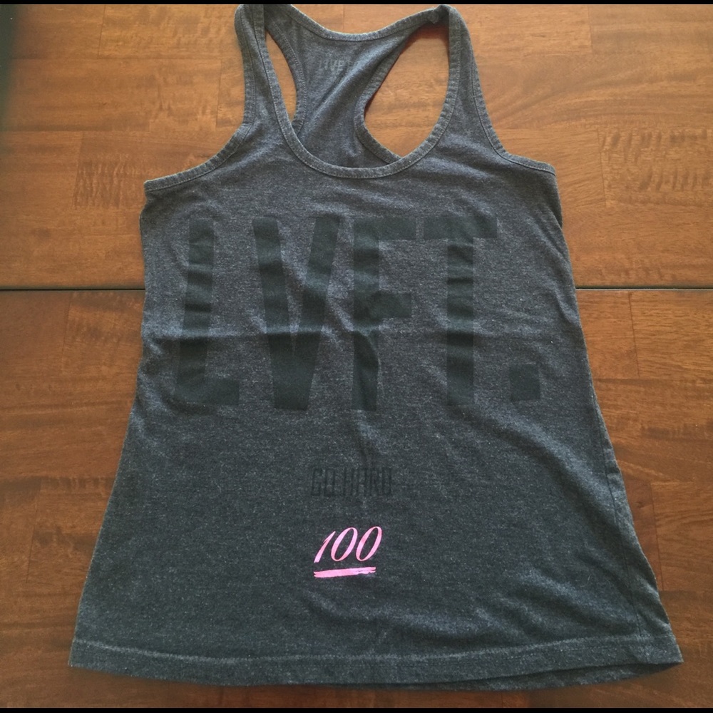 Live Fit. Apparel racerback tank top