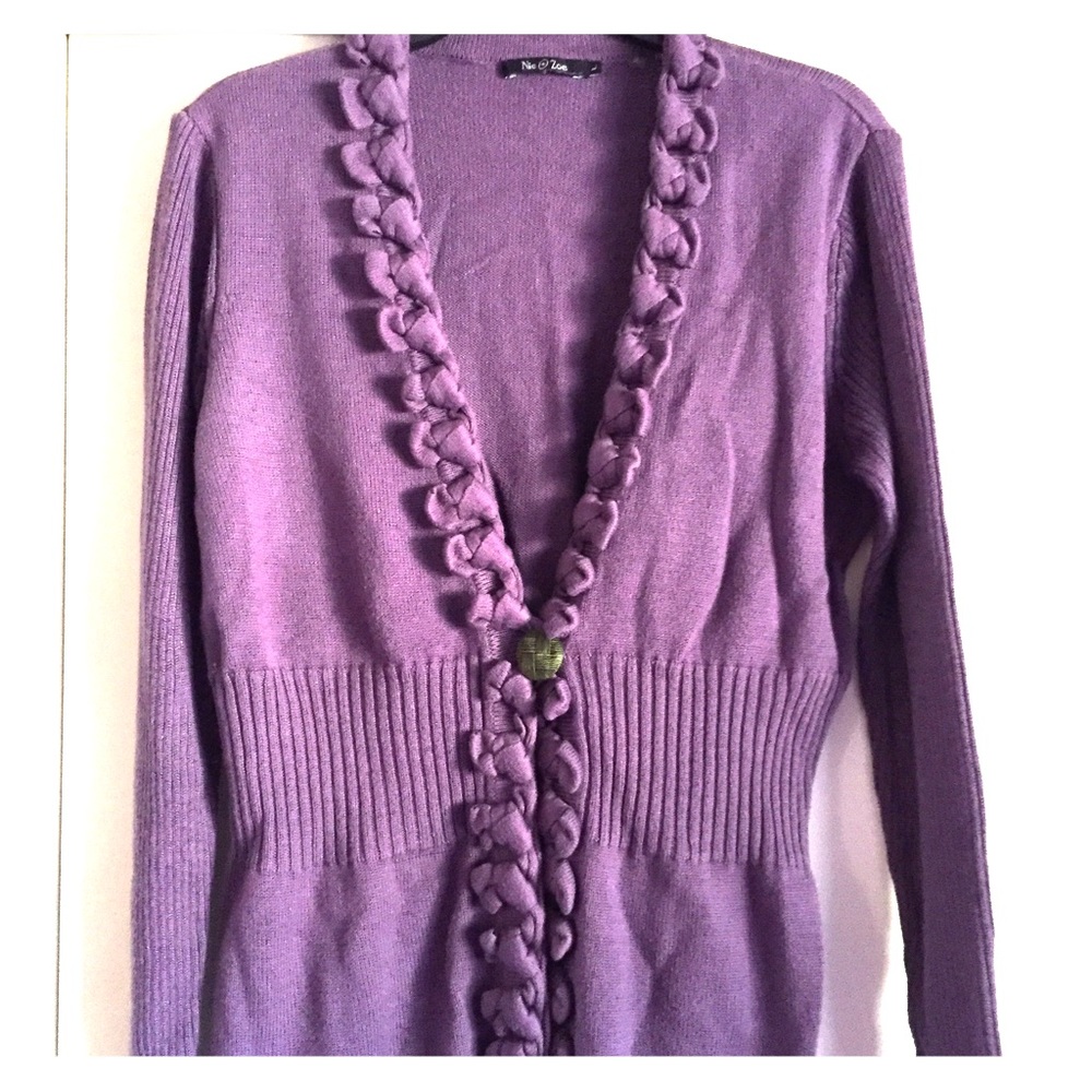 Beautiful Purple sweater with great details
