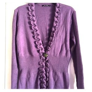 Beautiful Purple sweater with great details