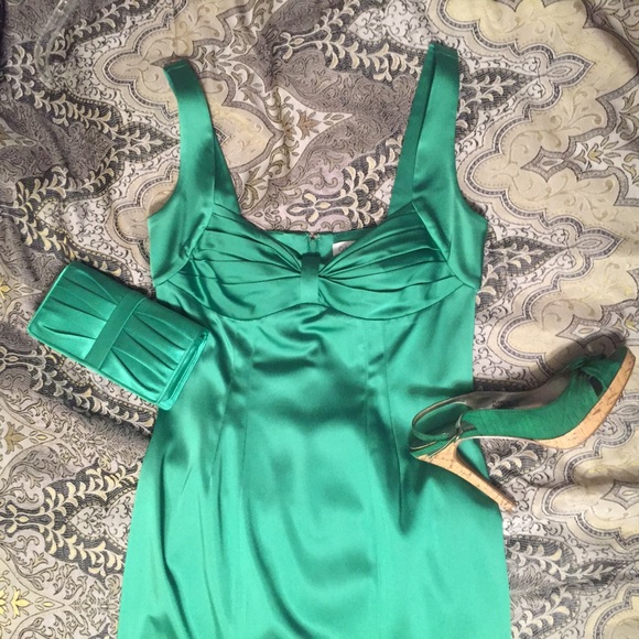 Calvin Klein | Dresses | Beautiful Kelly Green Calvin Klein Dress | Poshmark