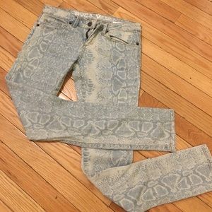 RVCA Snakeskin Print Jeans
