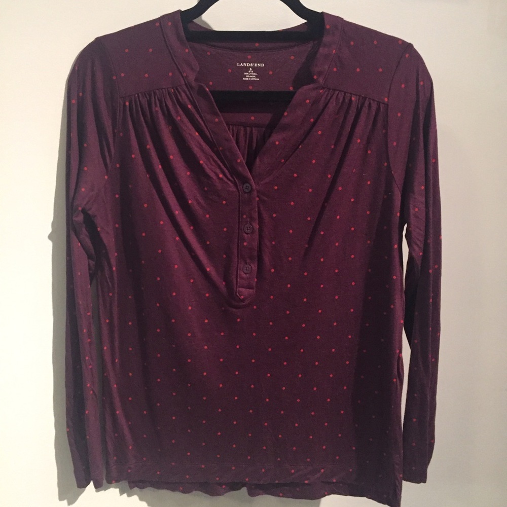 EUC Maroon Shirt from Lands' End