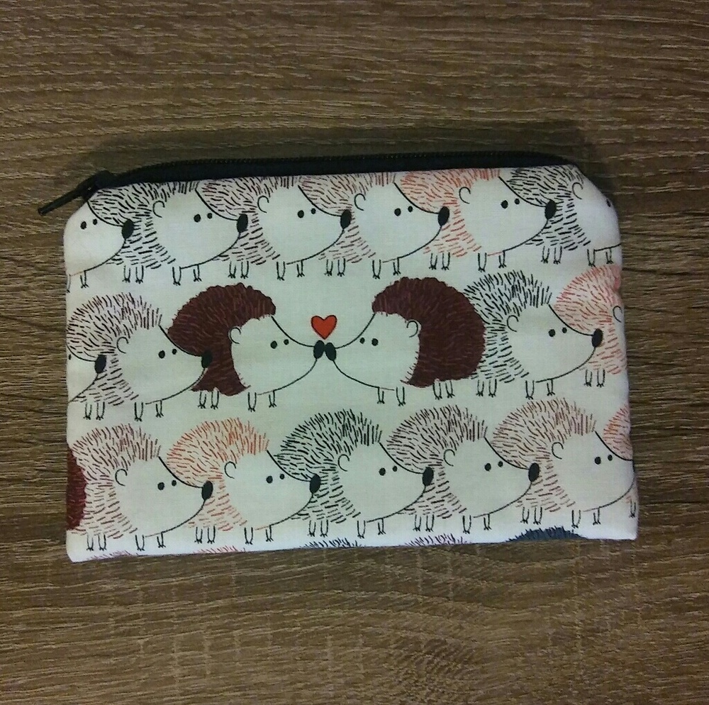 NEW Hedgehog Zipper Pouch