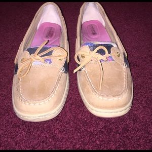 Tan/Plaid Sperry Top Siders