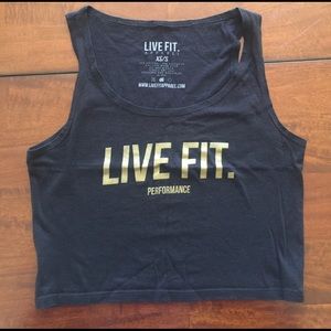 Live Fit. Apparel crop top