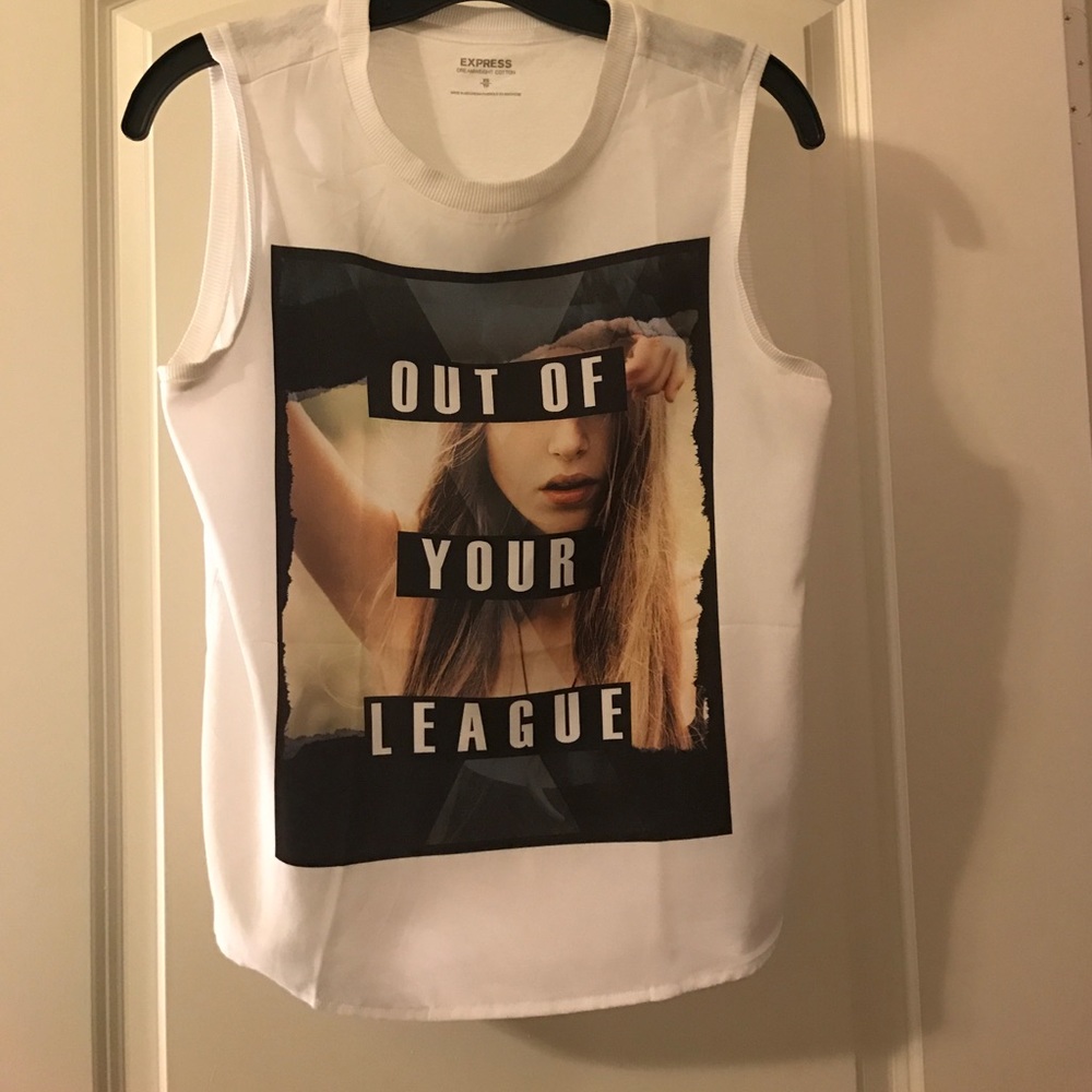 Excellent condition Express graphic muscle tank