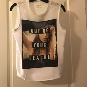 Excellent condition Express graphic muscle tank