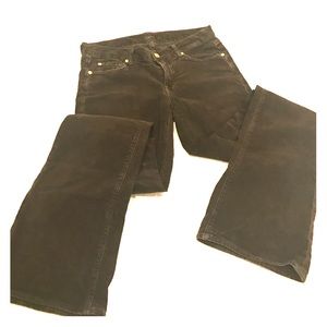 7 For All Mankind Brown Corduroy Jeans, Size 27