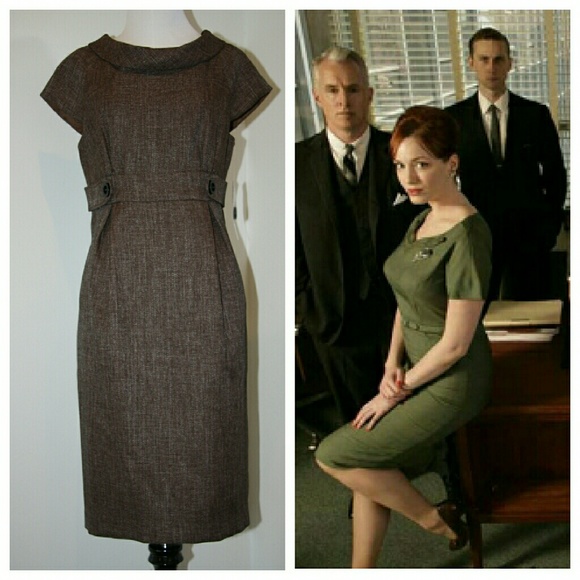 London Style Dresses & Skirts - NWT London Style brown dress - classic retro look