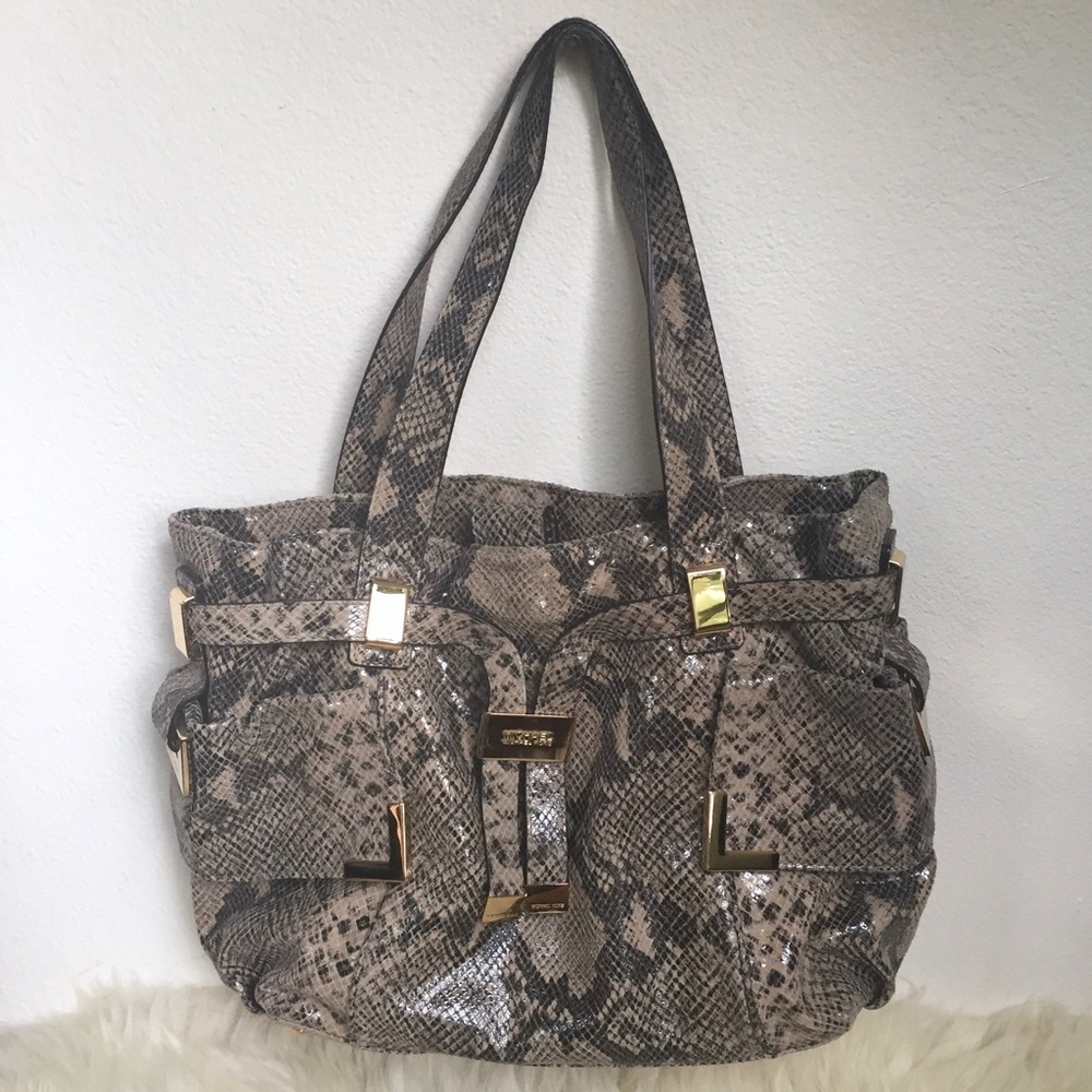 MICHAEL MICHAEL KORS Beverly Python Satchel