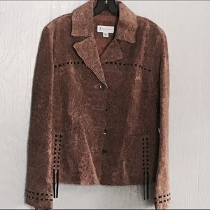 Classy western leather jacket