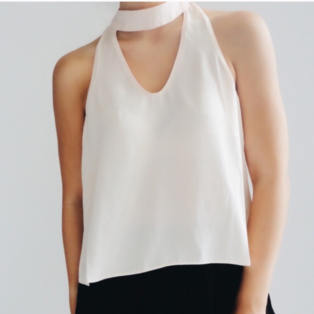 Light Blush Choker Top